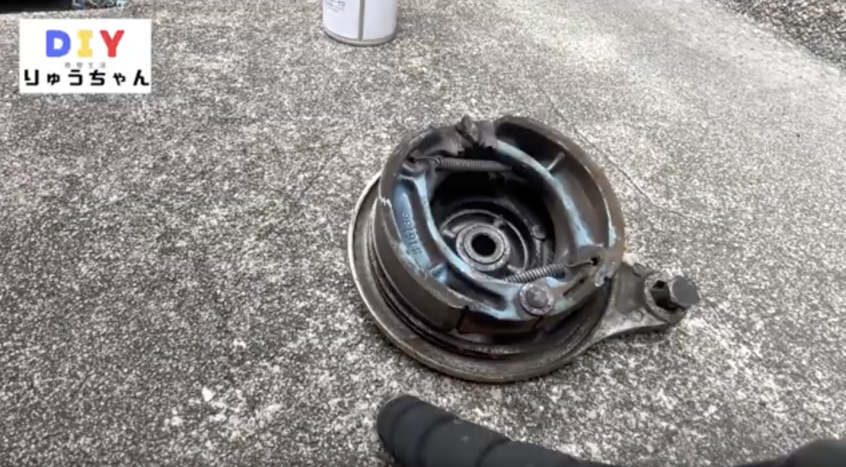 リアブレーキ周りの写真