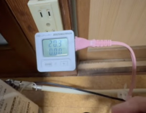 修理後に電気あんかが正常に温まっている状態